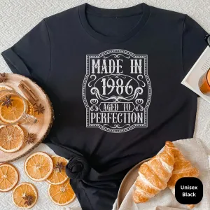 37th Birthday Shirt, Gift for 37 Year Old, Born in 1986 Shirt