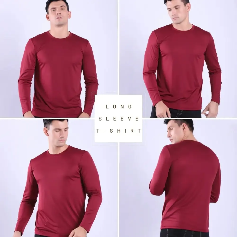 4 Pack Men’s Performance Long Sleeve T-Shirt