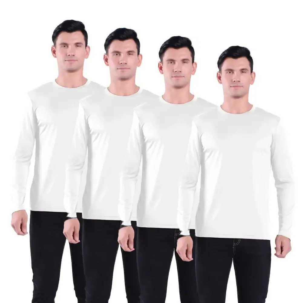 4 Pack Men’s Performance Long Sleeve T-Shirt