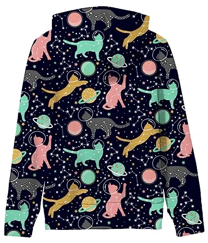 7-8 Years Old Boys Hoodies Sweaters Blue Whale 3D Print Multicolor Graphics Lightweight Overcoat Girl's Cute Pullover Autumn Top Shirts Sports Long Sleeve Hooded Sweatshirts