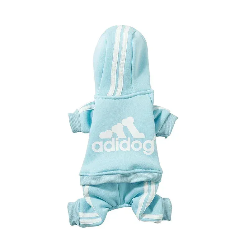 Adidog Clothes Dog Jumpsuit Warm Puppy Pet Clothes For Dog Hoodies Sweatshirt Yorkie French Bulldog Clothing For Dog Coat Jacket