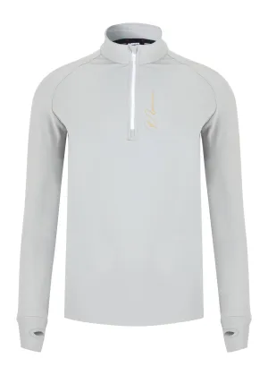 Adults Half Zip Baselayer - Long Sleeve - Signature Grey