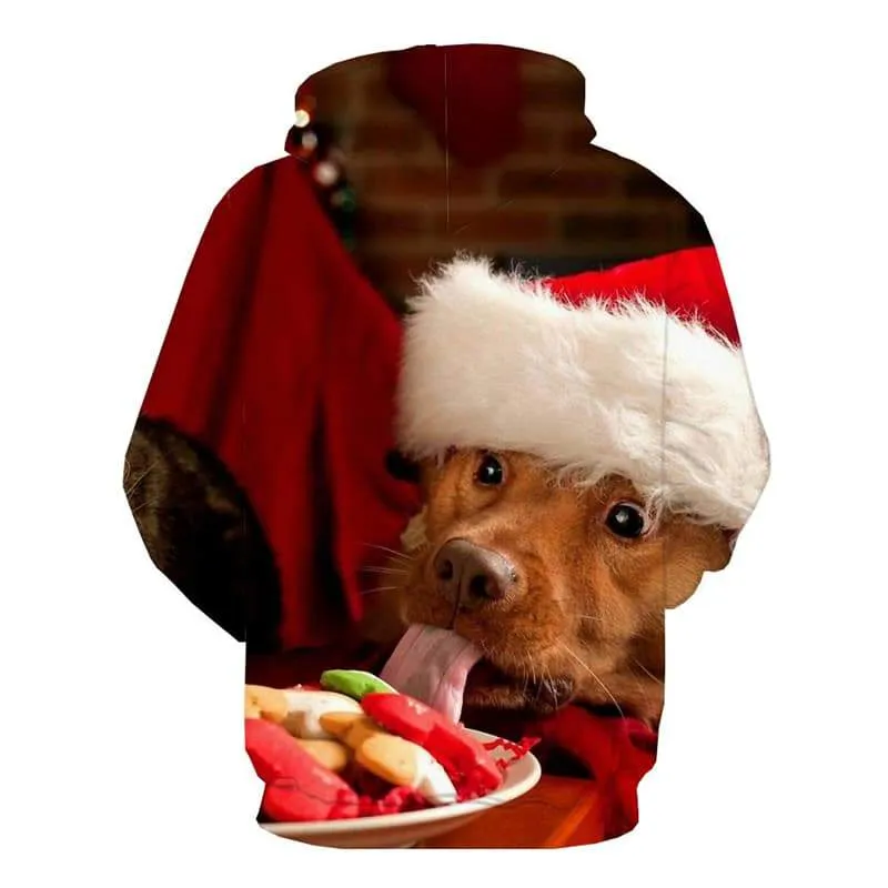 Animal Hoodie Men Dog Sweatshirt Printed Christmas Hoody Anime Lovely 3d Printed