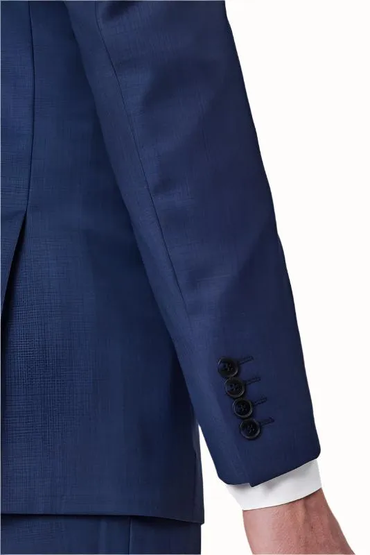 Big Mens Savile Row Adram Blue Suit Set