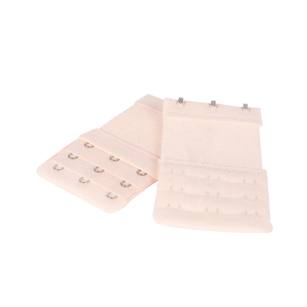 Bra Extender Lightweight 3 Hook Soft and comfortable 3 Hook & Eye Elastic Bra Extender - Beige