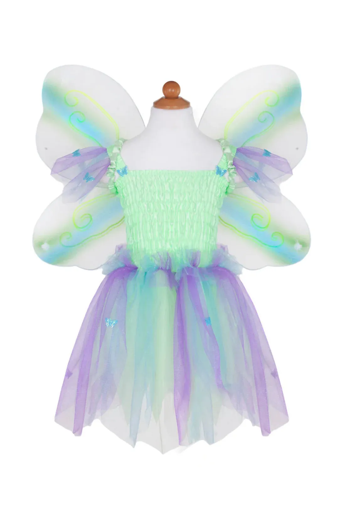 butterfly dress with wings and wand