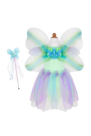 butterfly dress with wings and wand