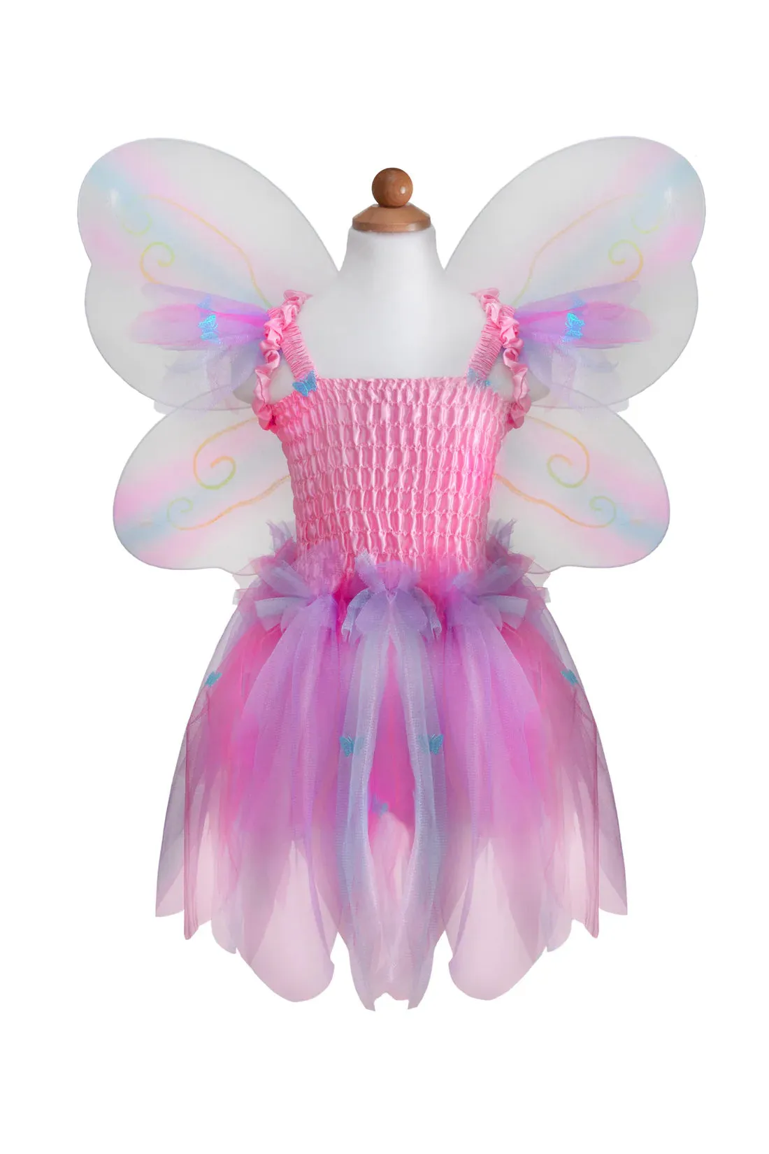 butterfly dress with wings and wand