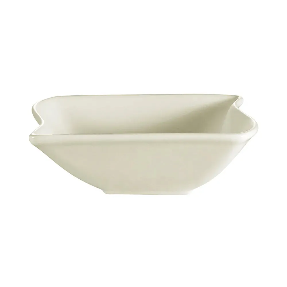 CAC China SOH-74 Square Soup/Salad Bowl 8oz 4 1/2" Case of 36 Pcs