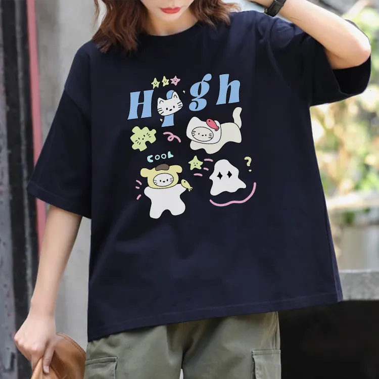 Cartoon Hello Kitty Creative T-Shirts, Hoodies, Sweatshirts