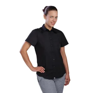 Chef Works Womens Cool Vent Chefs Shirt Black S - B181-S