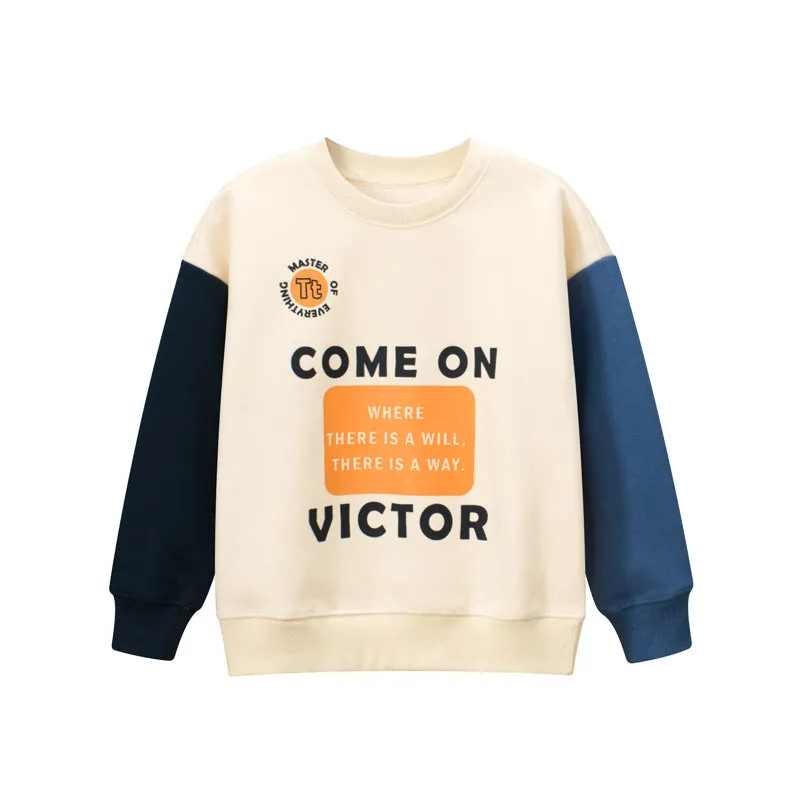 Children Letter Print Pattern Pullover Quality Hoodies by MyKids-USA™