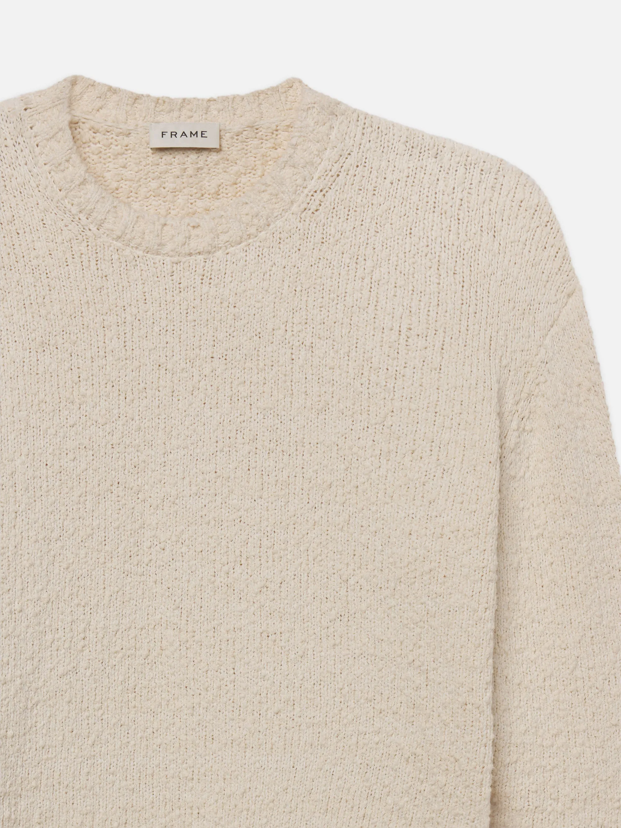 Chunky Textured Sweater -- Cream