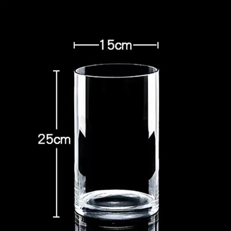 Clear Cylinder Glass Vase