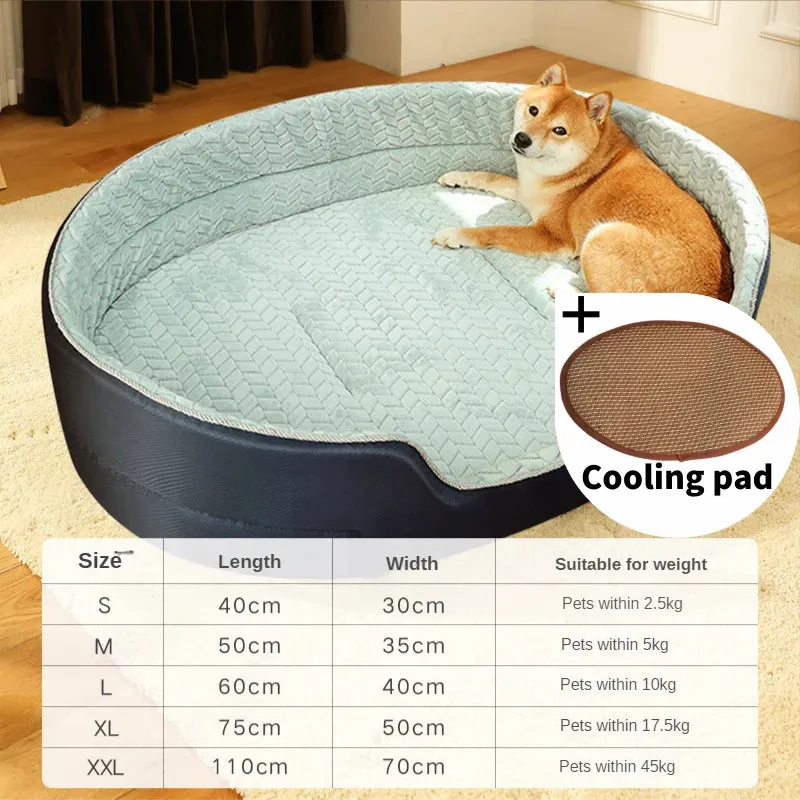 Comfortable Pet Bed for All Seasons - Ideal for Dogs and Cats