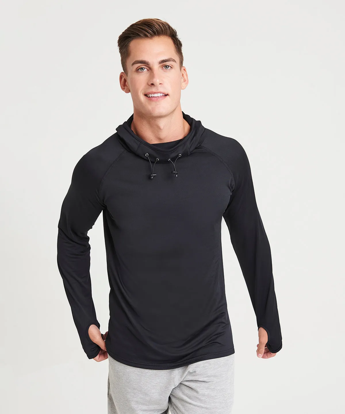 Cool cowl neck top | Jet Black