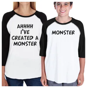 Created A Monster Matching Mom and Kid Baseball Jerseys For Wife