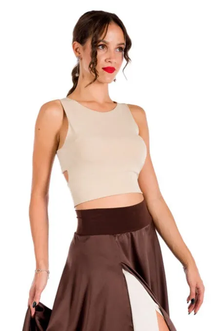 Crop Top With Side Cutouts