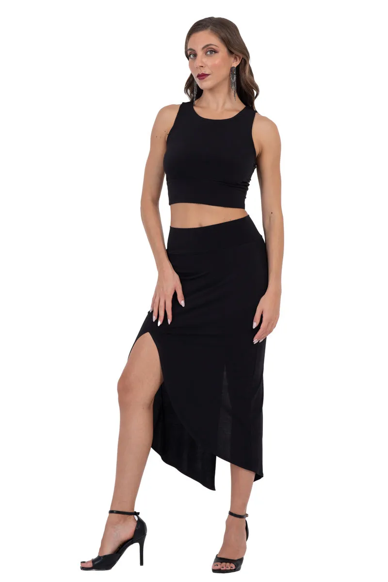 Crop Top With Side Cutouts