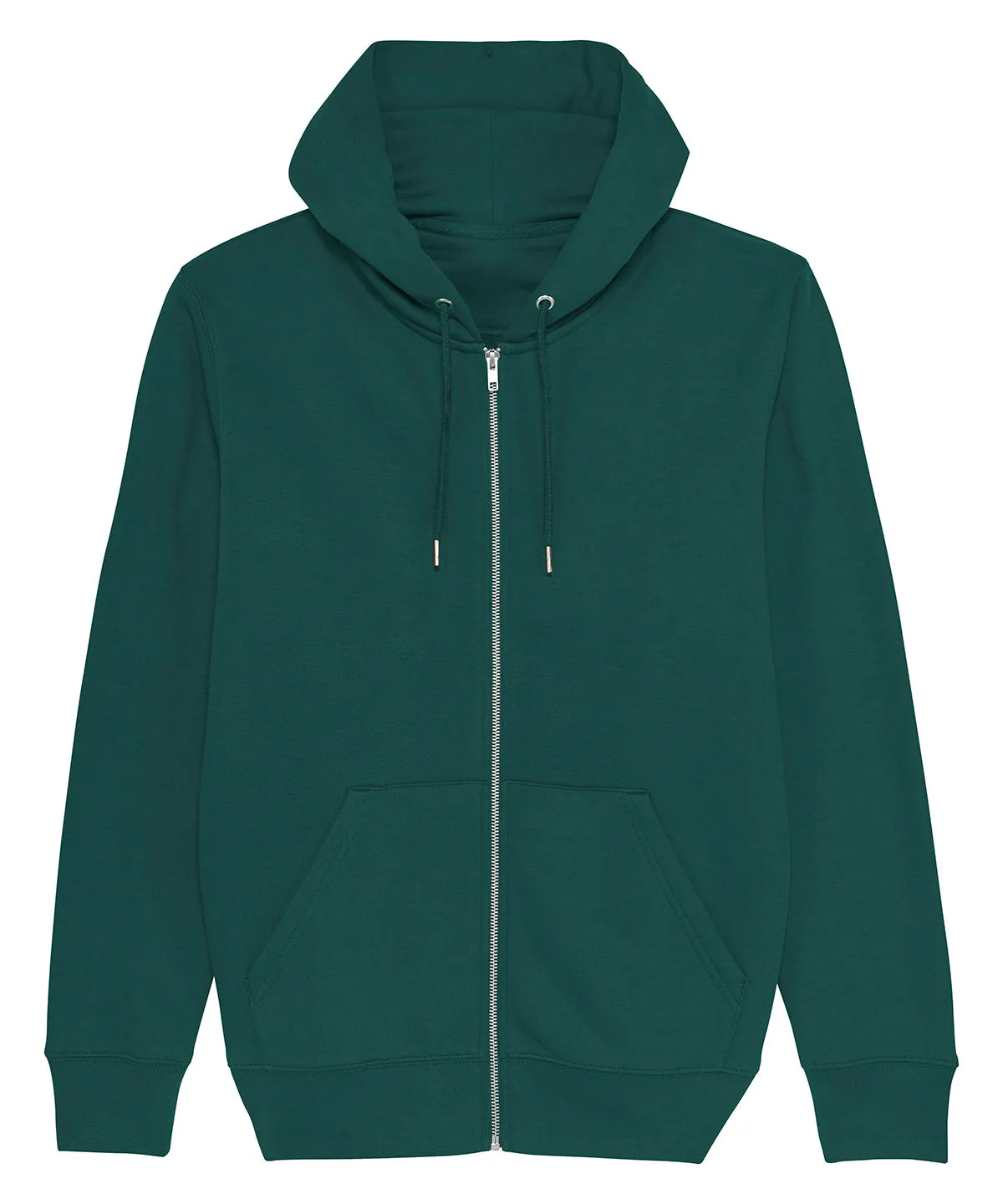 Cultivator unisex iconic zip-thru hoodie sweatshirt (STSM566) | Glazed Green