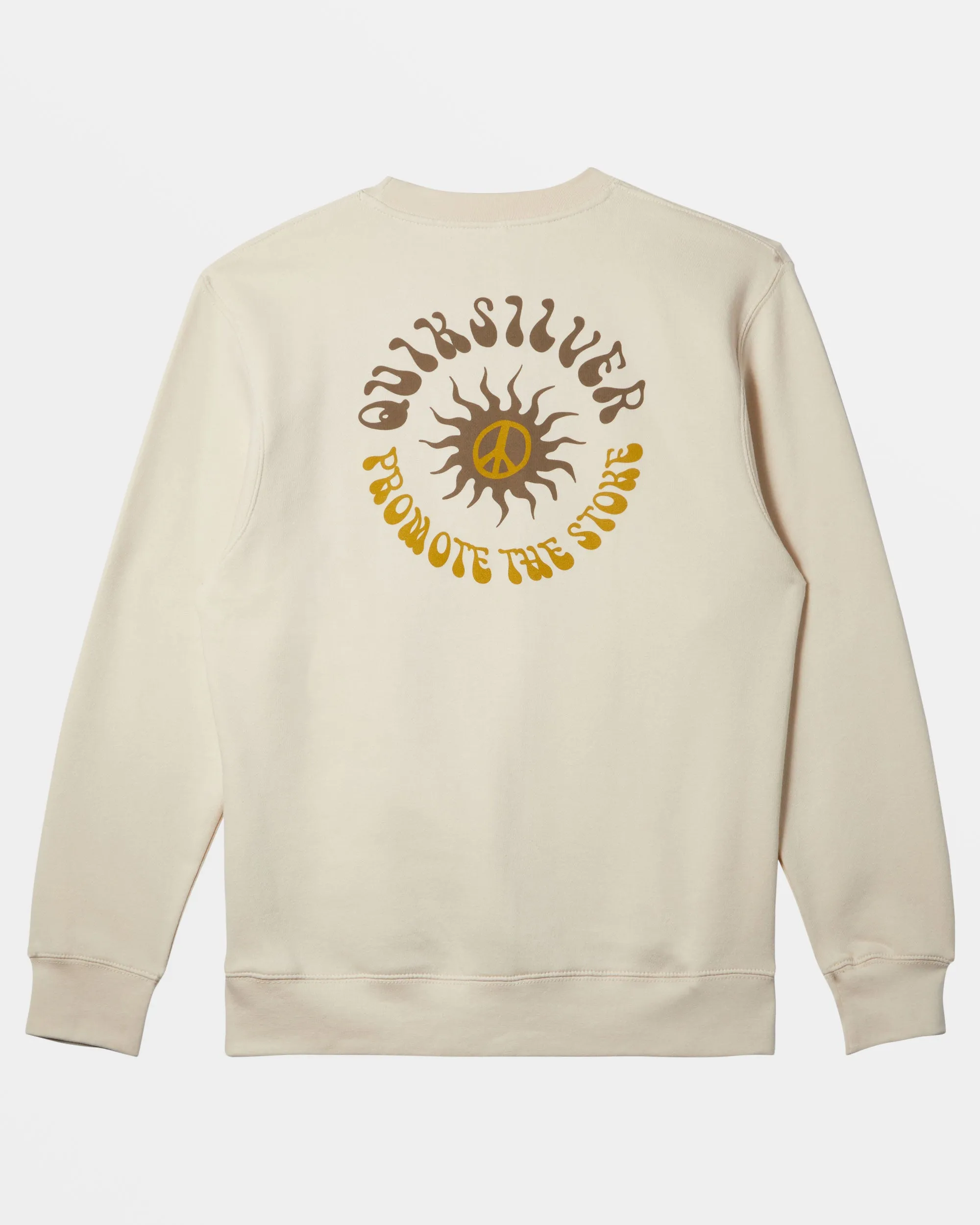 E Peace Out Crew Neck Sweatshirt - Birch