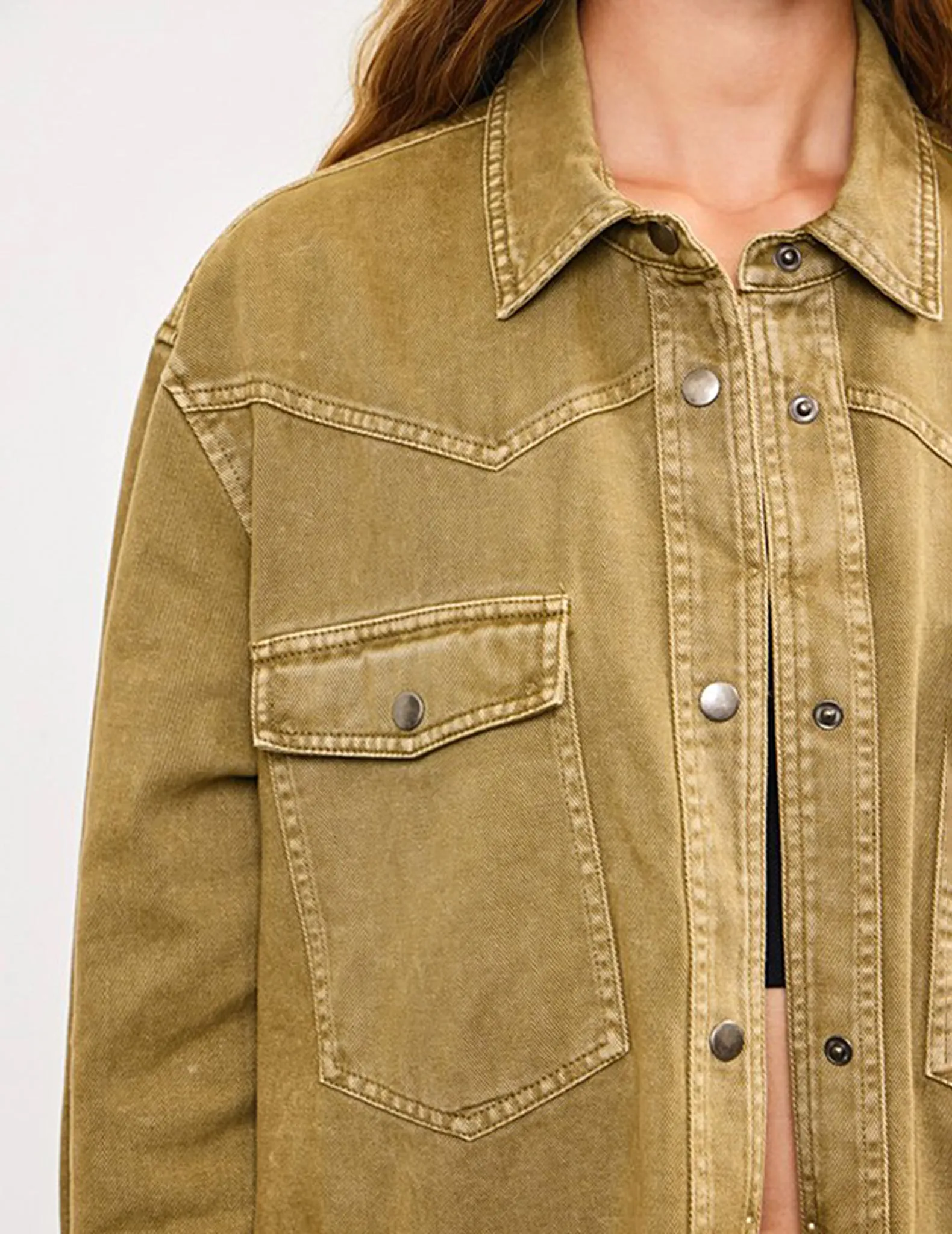 Elsie Cotton Canvas Shirt Jacket