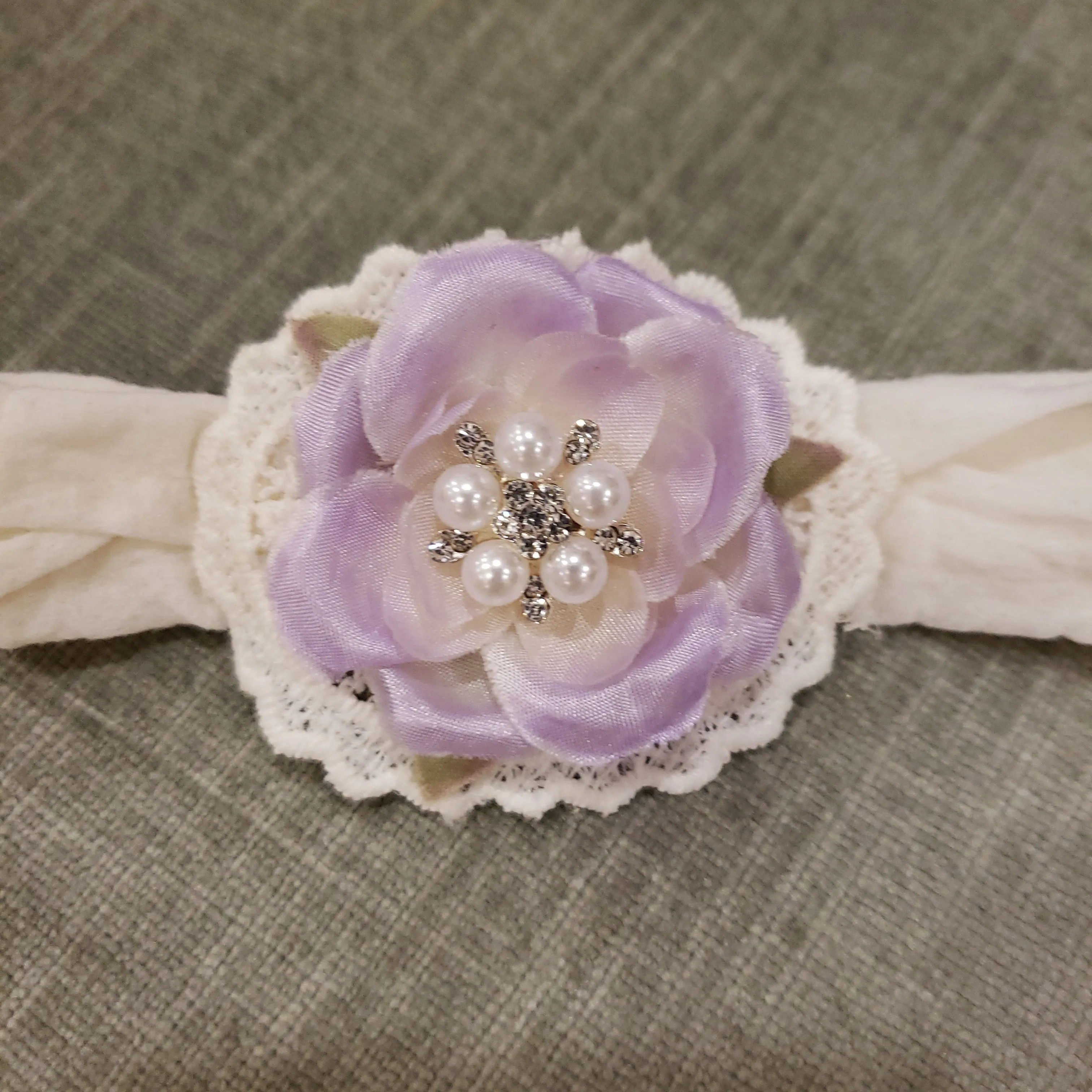 Embellished Flower Headband