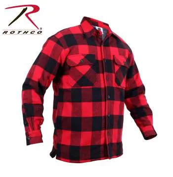 Extra Heavyweight Buffalo Plaid Sherpa Lined Flannel Shirts