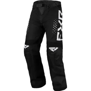 FXR  Mens Cold Cross RR Snowmobile Pants HydrX Adjustable Comfort Black White