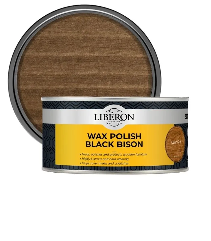 Liberon Furniture Wax Polish Black Bison Paste