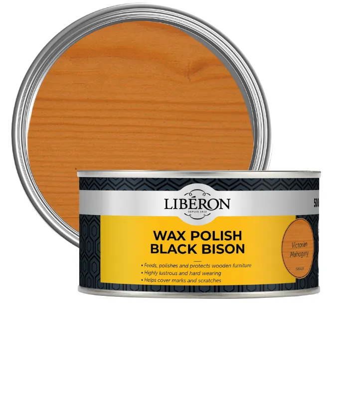 Liberon Furniture Wax Polish Black Bison Paste