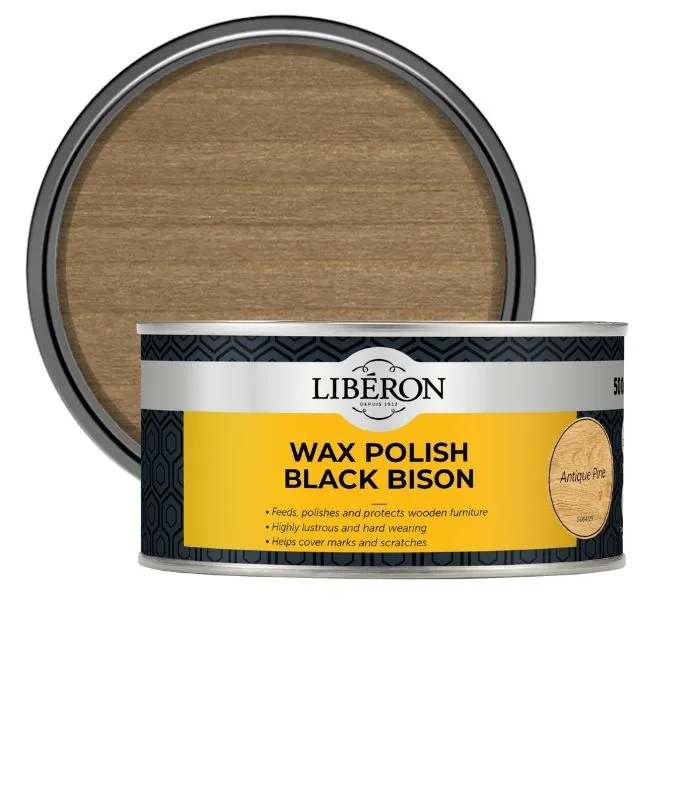 Liberon Furniture Wax Polish Black Bison Paste