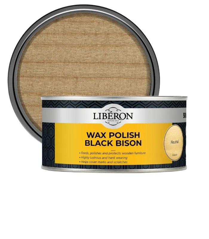 Liberon Furniture Wax Polish Black Bison Paste