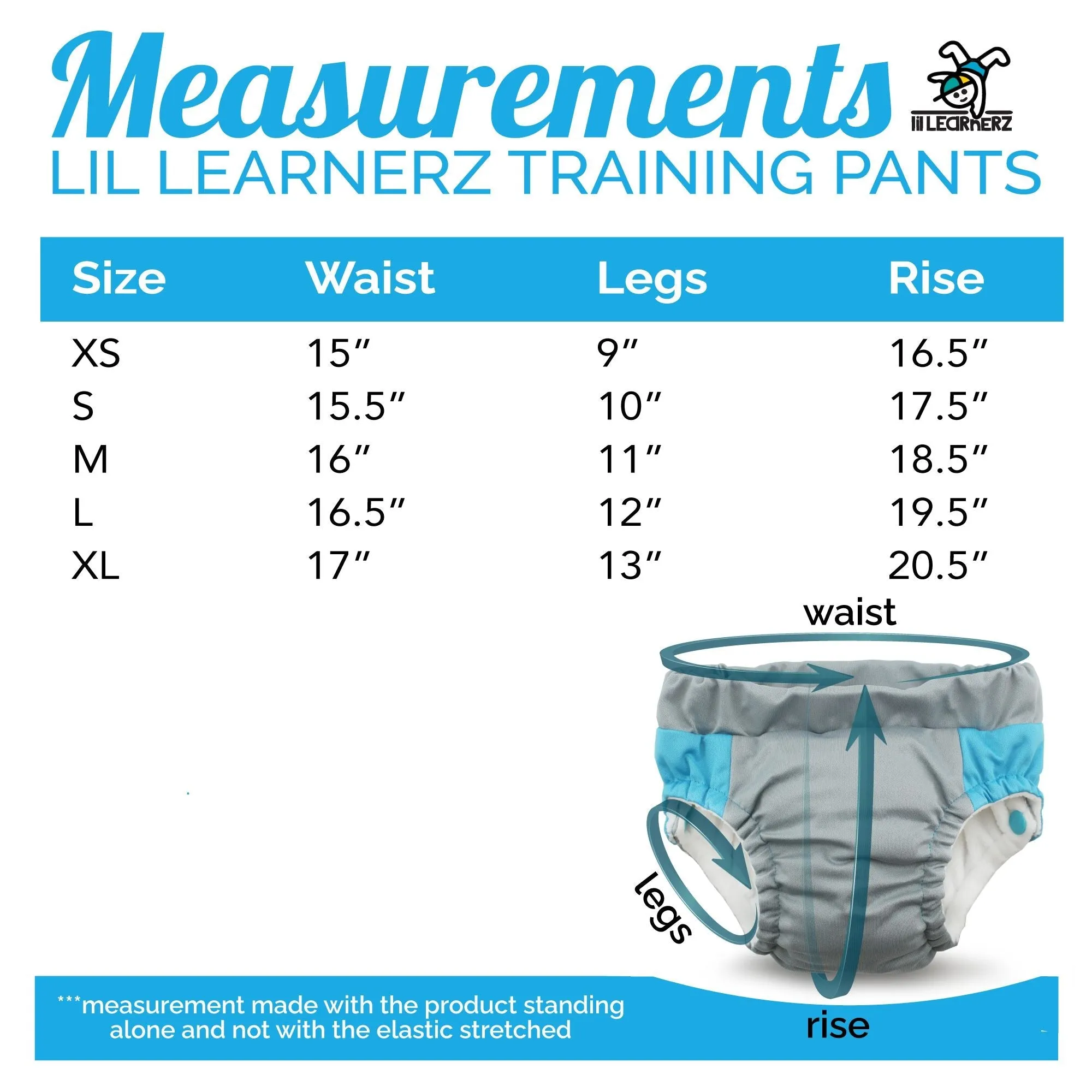 Lil Learnerz Potty Learning Pants (2-Pack) - XLARGE