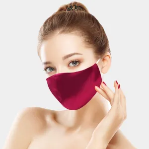 Lisette Fuchsia Silky Satin Fashion Mask