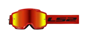 Ls2 Charger Goggle Red With Iridium Visor