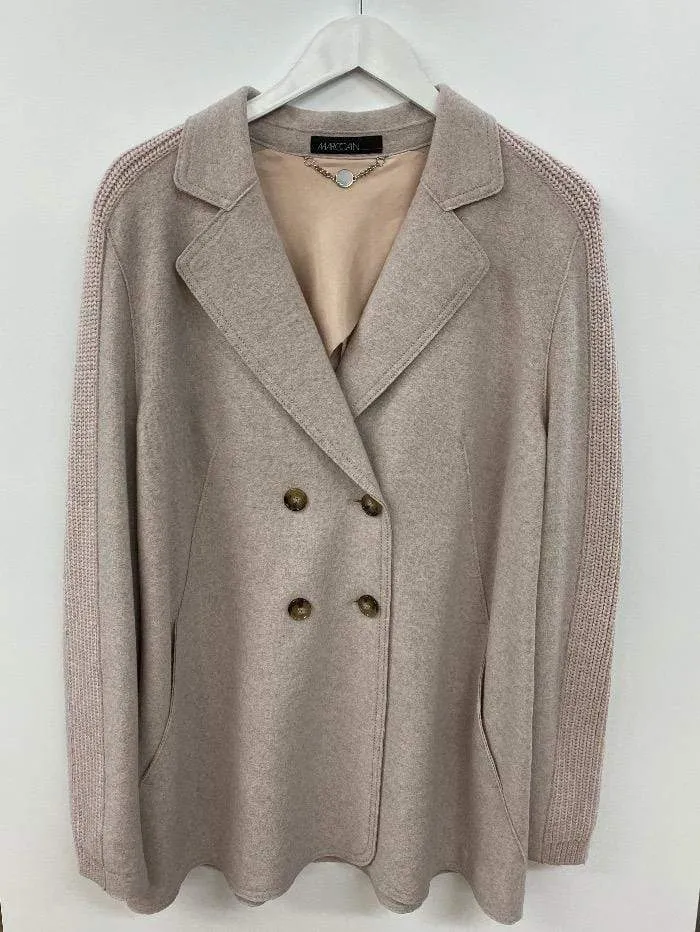 Marc Cain Collections Boiled Wool Blazer Blush MC 34