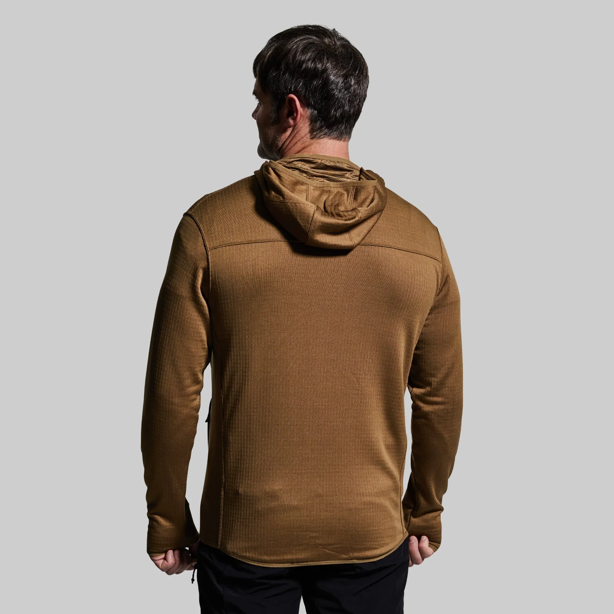 Men's Quiver Full Zip Hoodie (Coyote Brown)