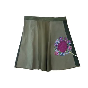 Mini Skirt-Big Flower