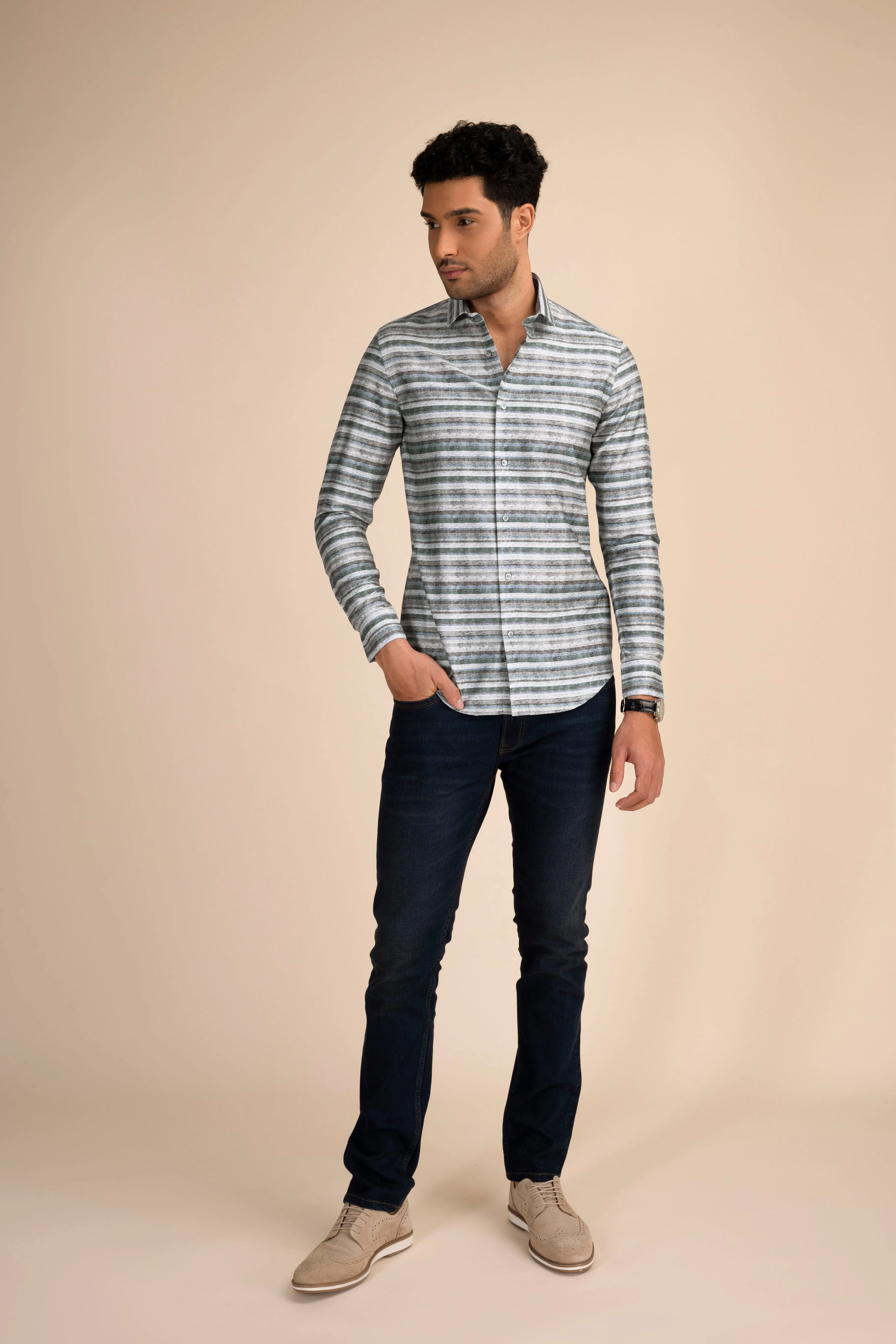 Multi Stripe Eagle Shirt EOSS