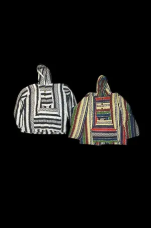 Multicolored Cotton Baja Hoodie Jacket