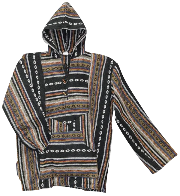 Multicolored Cotton Baja Hoodie Jacket