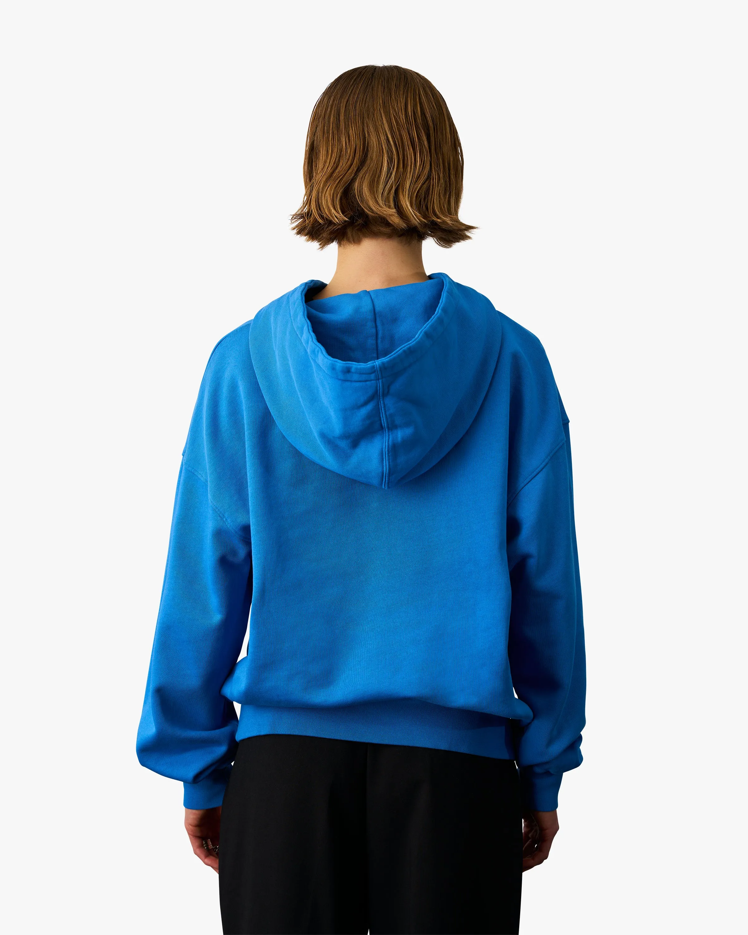 Organic Oversized Hood - Pacific Blue