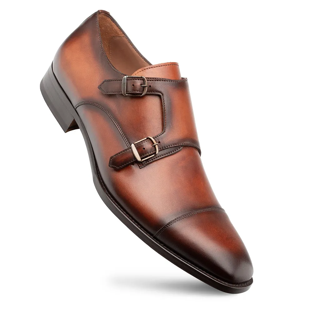 Patina Cap Toe Double Monk