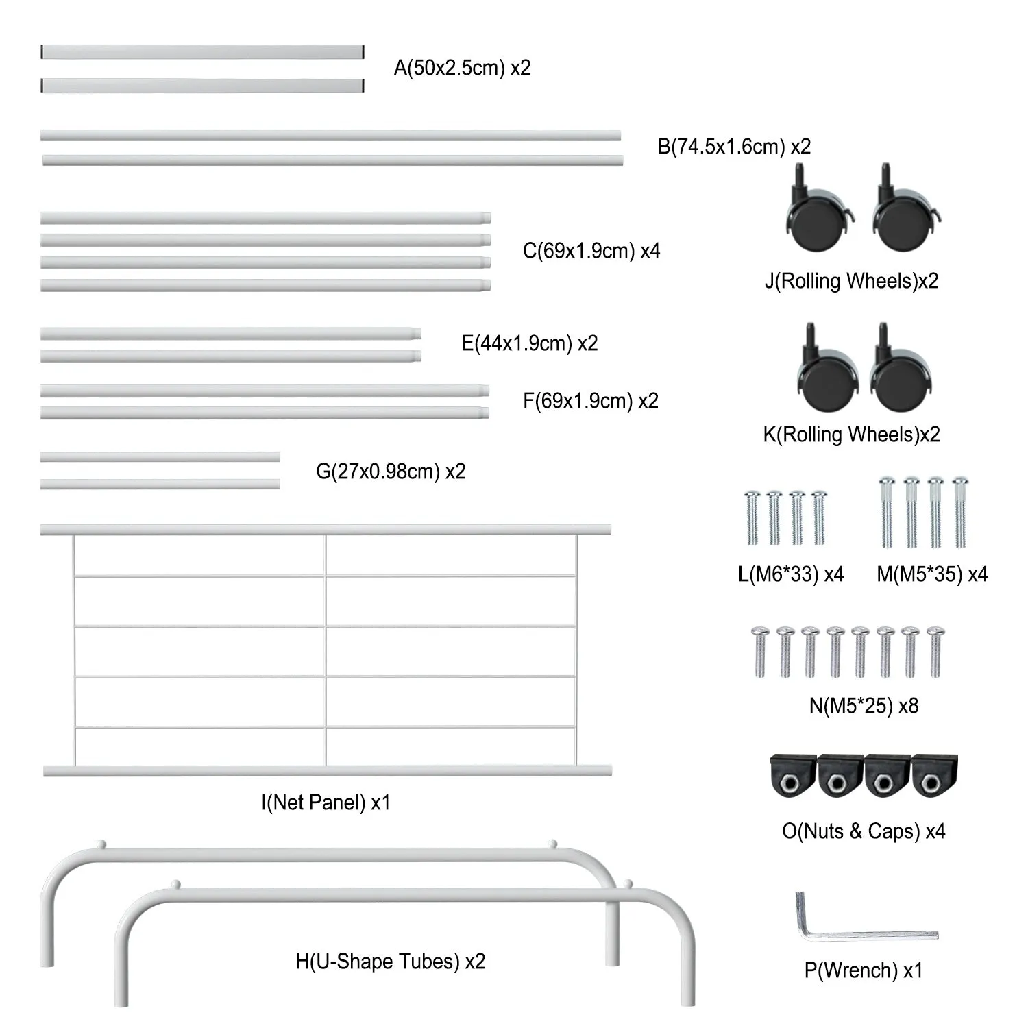 Rolling Garment Rack with Hanging Rail and Shoe Display - Clothes Organizer on Wheels