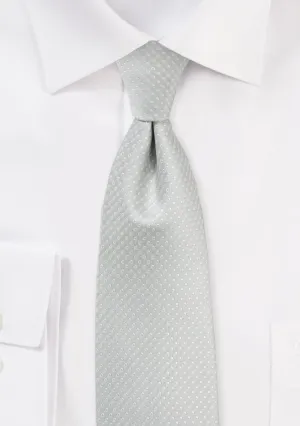 Silver Pin Dot Necktie