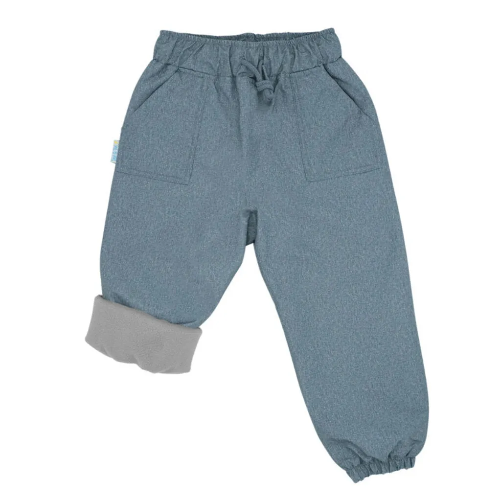 Size 4: Jan & Jul Heather Grey Cozy-Dry (Fleece Lined) Rain Pants NEW