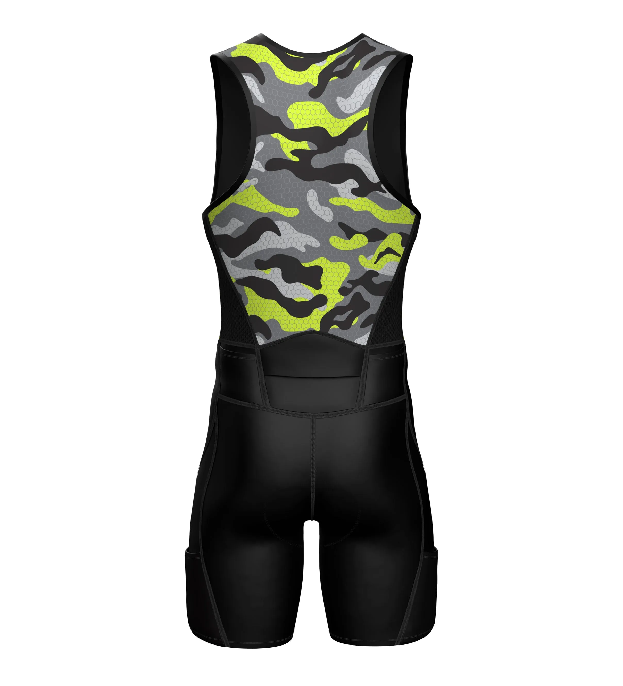 Sparx Mens Premium Triathlon Suit Padded Triathlon Tri Suit Race Suit Swim Bike Run