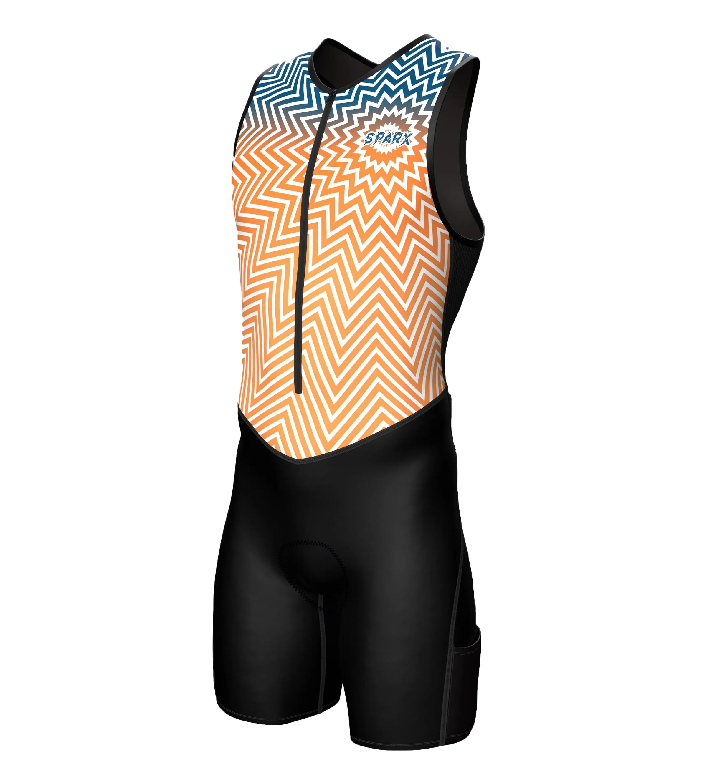 Sparx Mens Premium Triathlon Suit Padded Triathlon Tri Suit Race Suit Swim Bike Run