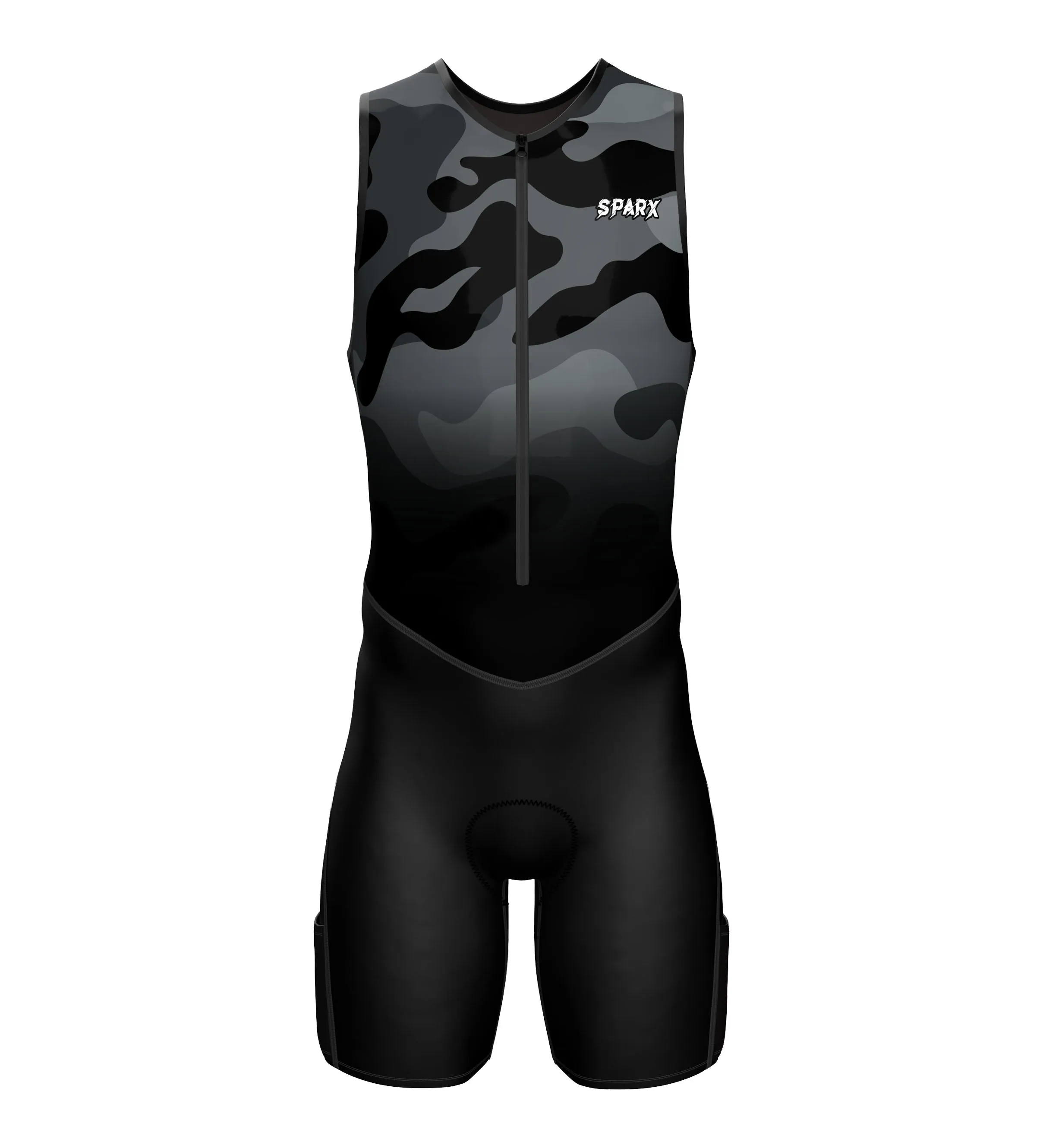 Sparx Mens Premium Triathlon Suit Padded Triathlon Tri Suit Race Suit Swim Bike Run